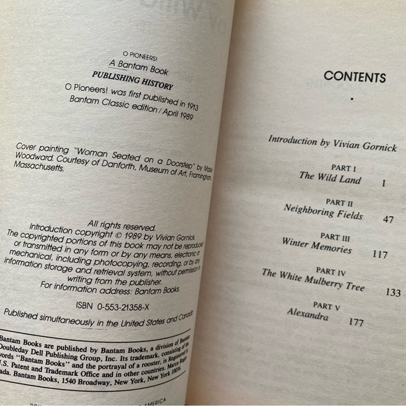 O Pioneers! by Willa Cather Paperback - Picture 4 of 6